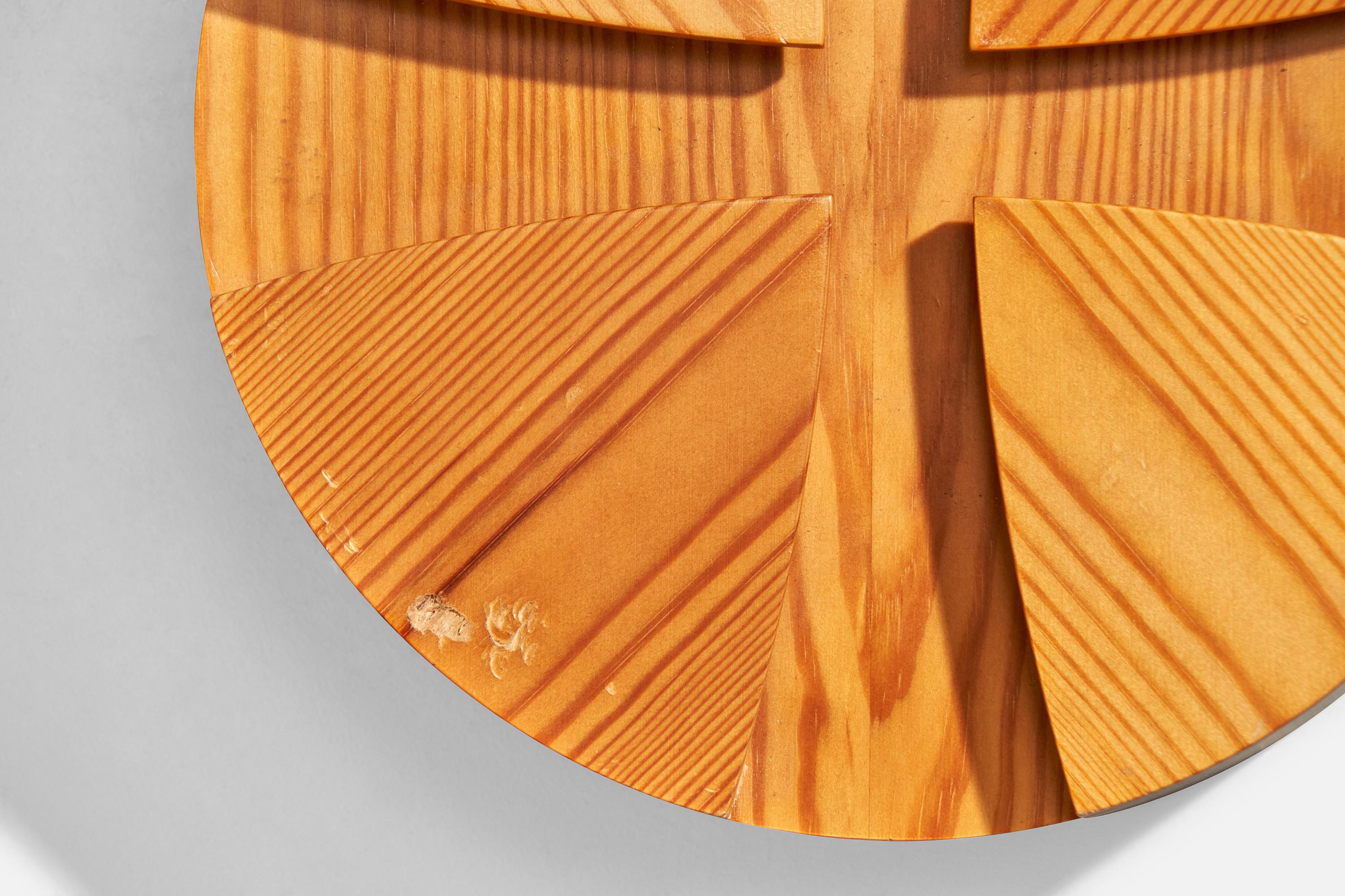 Diseñador danés, Lámpara de pared, Pino, Dinamarca, Años 70 en venta 1