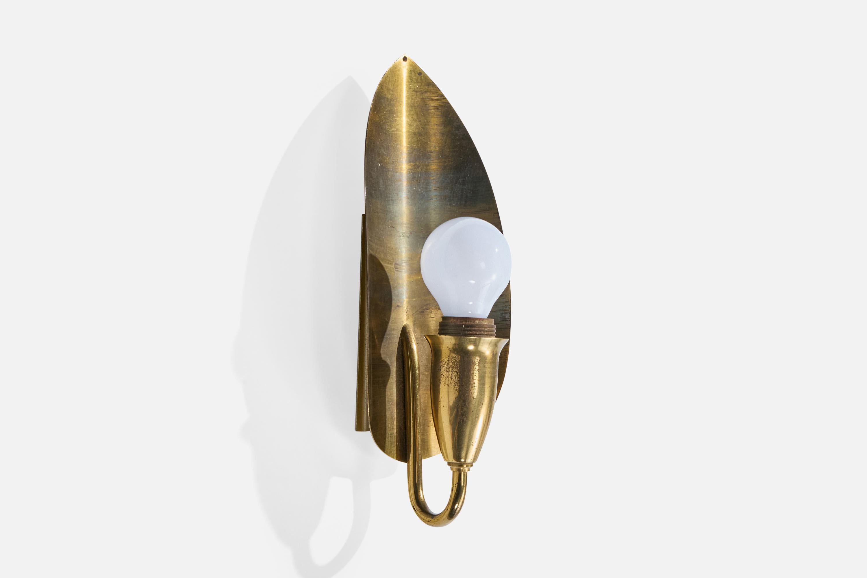 Danese Designer danese, Luci da parete, Ottone, Danimarca, anni '1950 in vendita