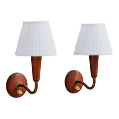 Design/One, appliques, laiton, teck, tissu, Danemark, années 1950