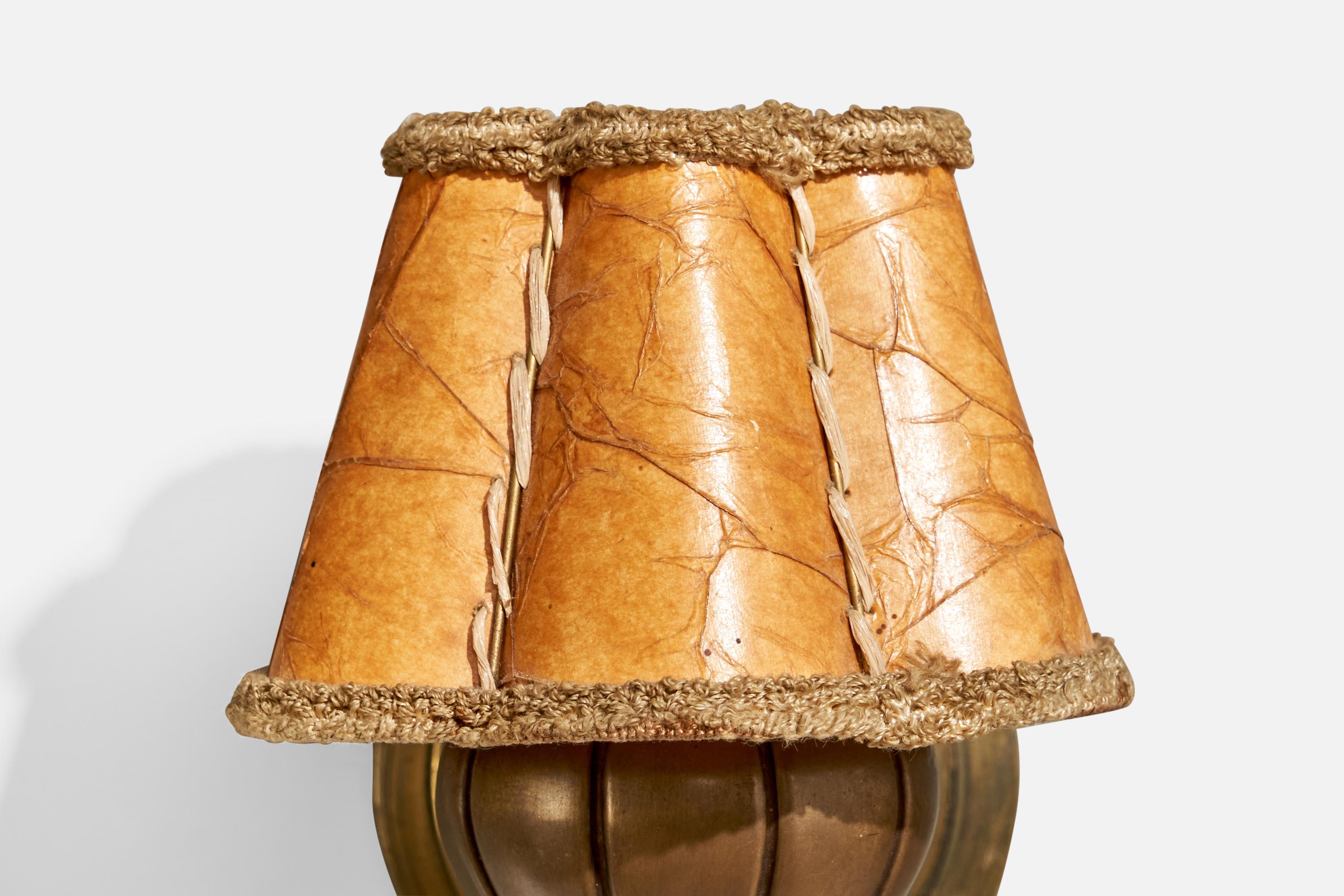 Design/One, Lights, Bronze, Parchemin, Danemark, années 1930 en vente 3