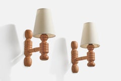 Diseñador danés, Apliques, Pino, Dinamarca, Años 1970