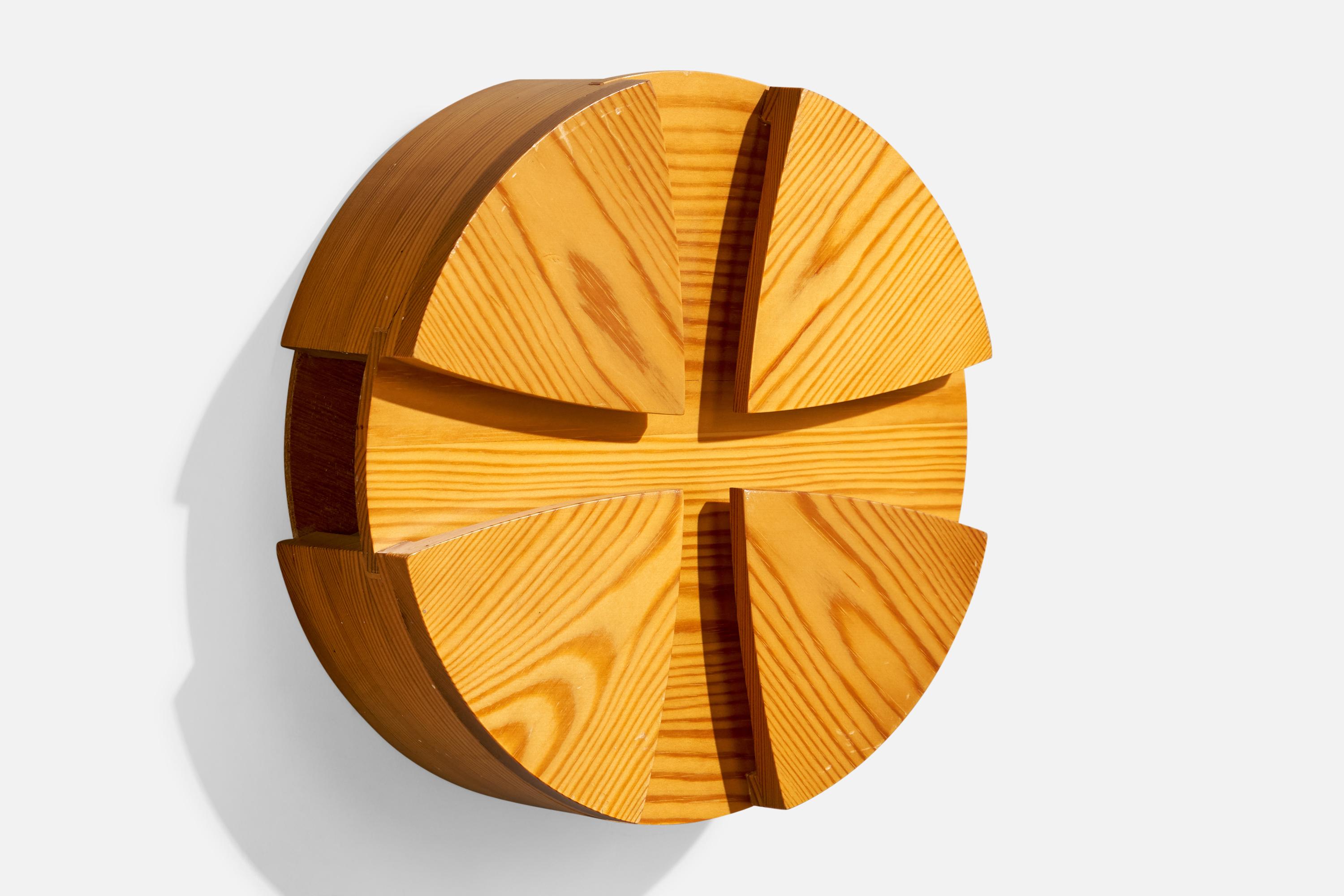 Designer danois, lampes murales, pin, Danemark, années 1970 en vente 1