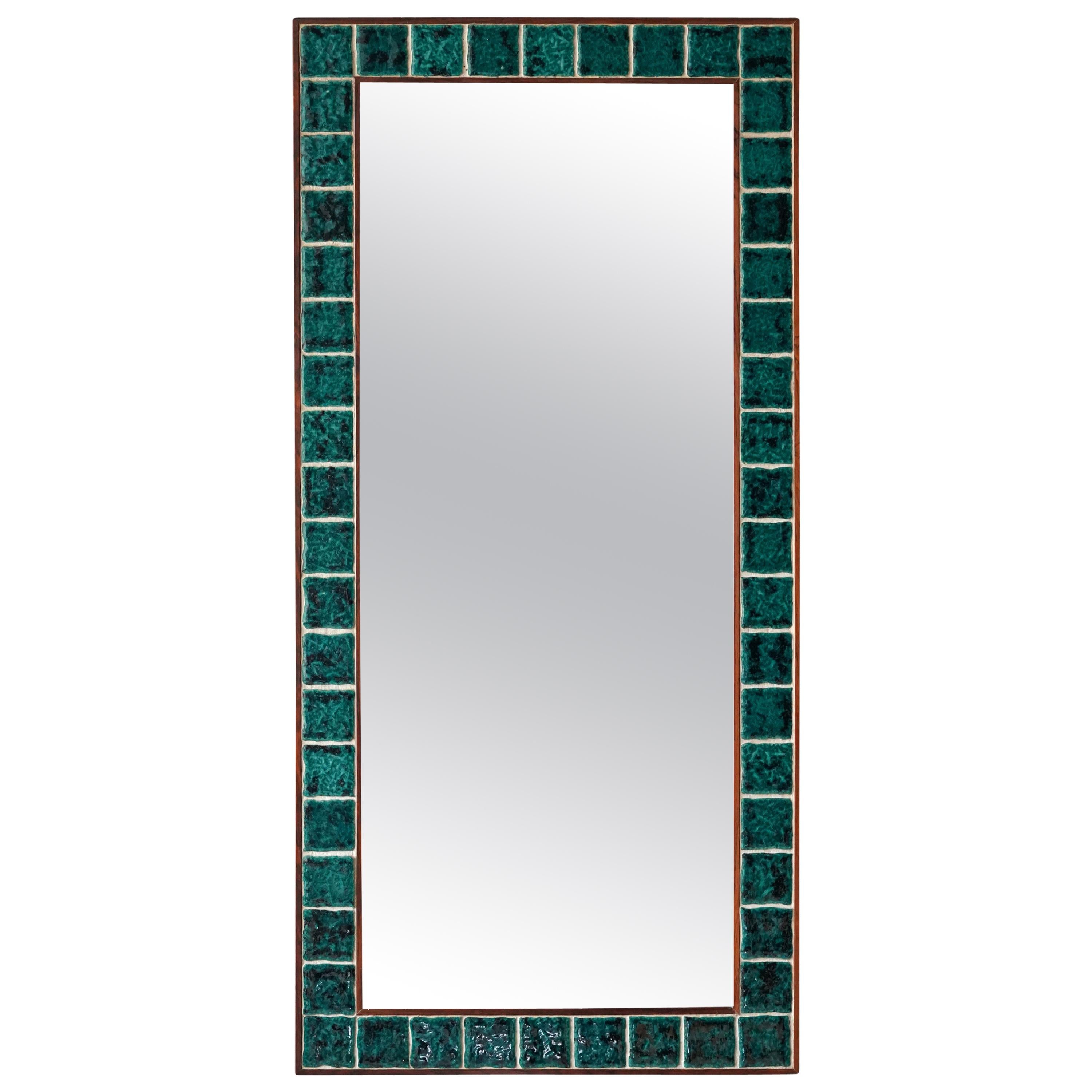 Italian Ceramic Tile Mirror at 1stDibs