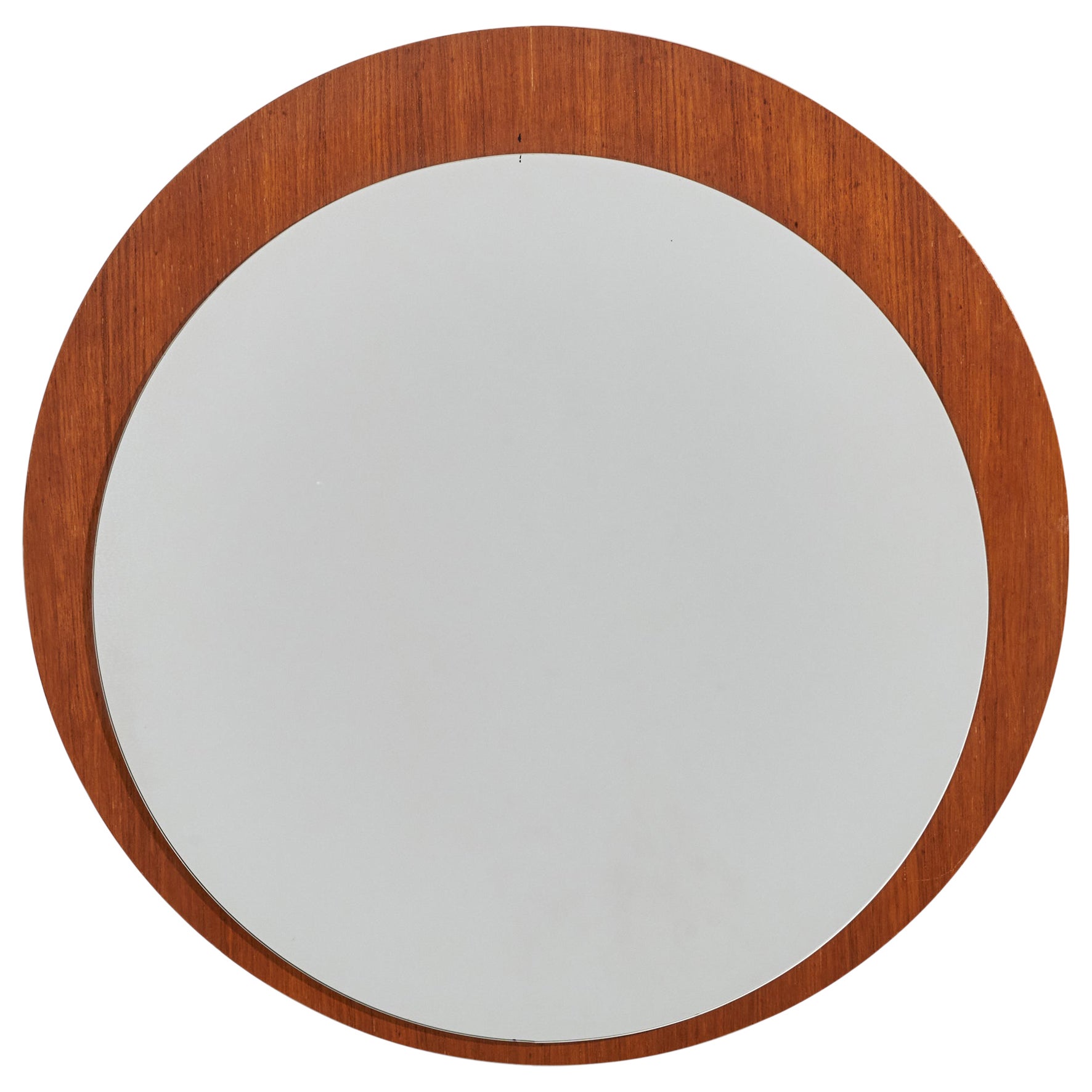 Danish Designer, Wall Mirror, Teak, Denmark, 1950s