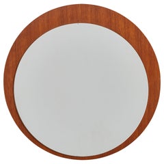 Danish Designer, Wall Mirror, Teak, Denmark, 1950s