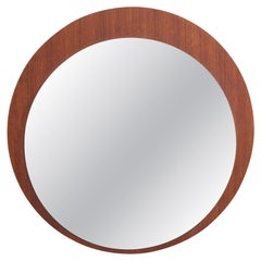Danish Designer, Wall Mirror, Teak, Denmark, 1950s