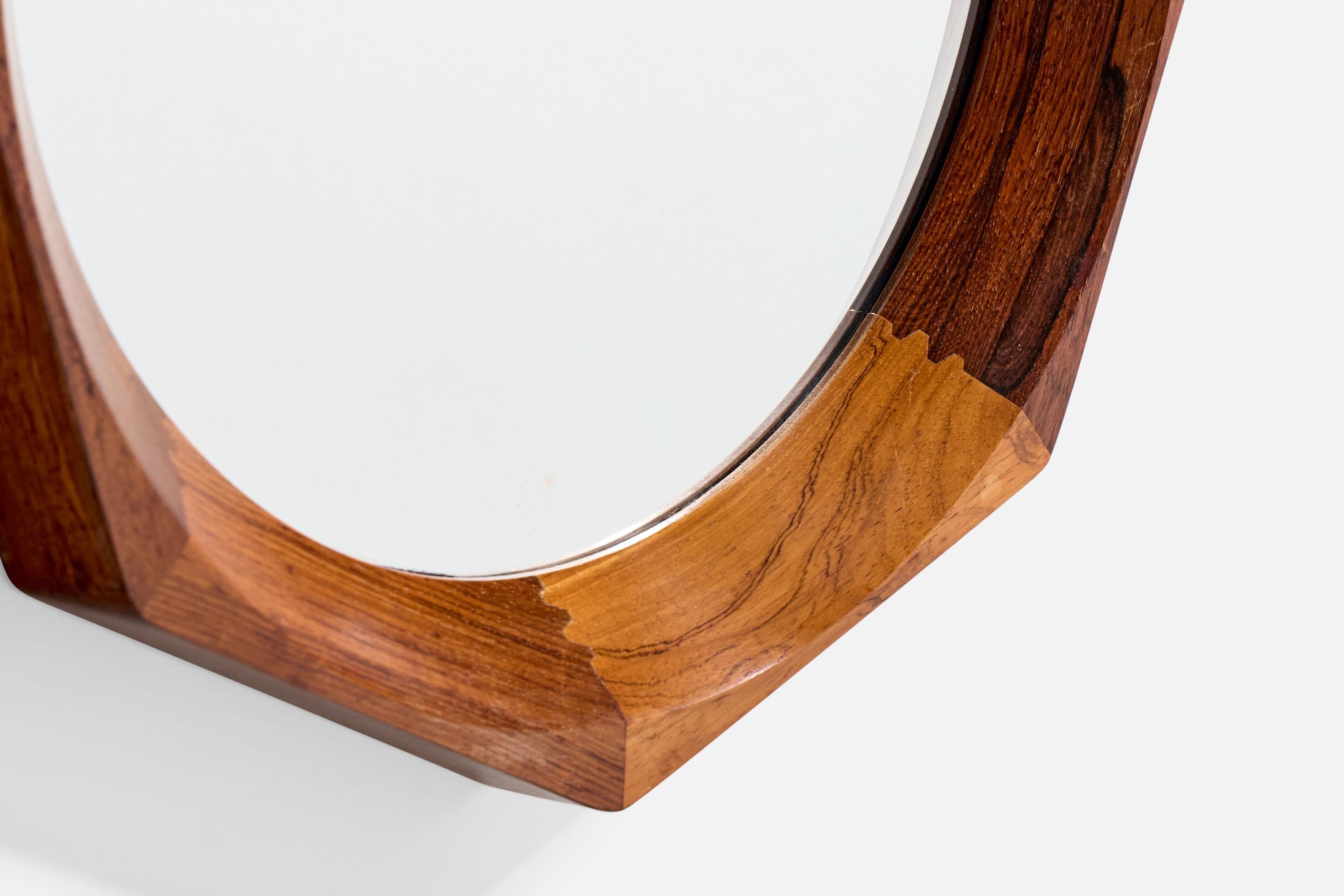 Designer danois, miroirs muraux, teck, Danemark, années 1950 en vente 2