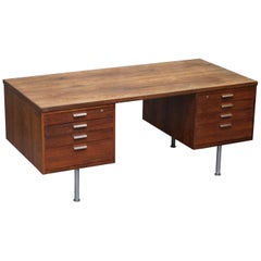 Vintage Danish Desk After Kai Kristiansen for Skovmand & Andersen Brazilian Hardword