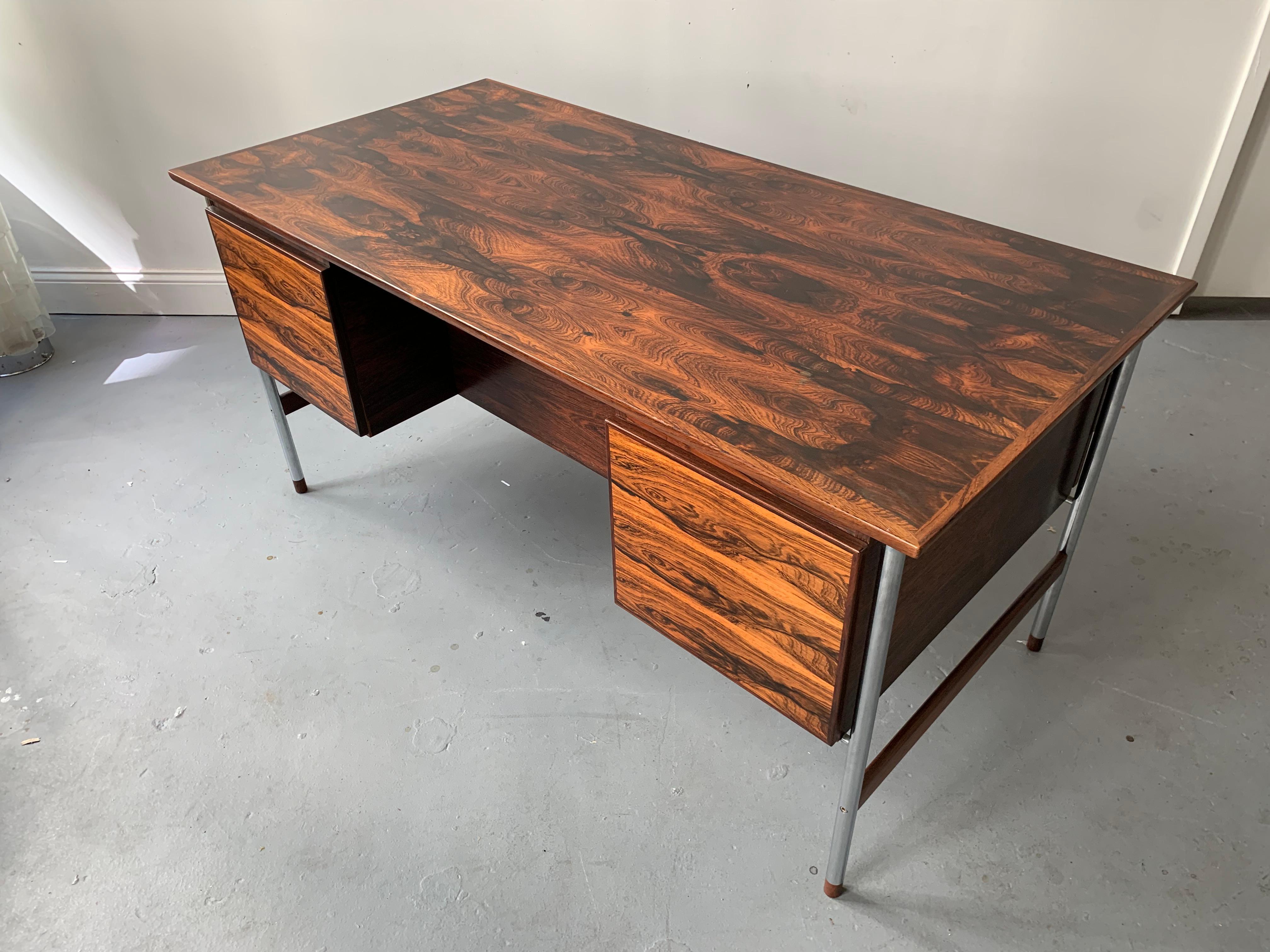 Palisander Danish Desk For Sale