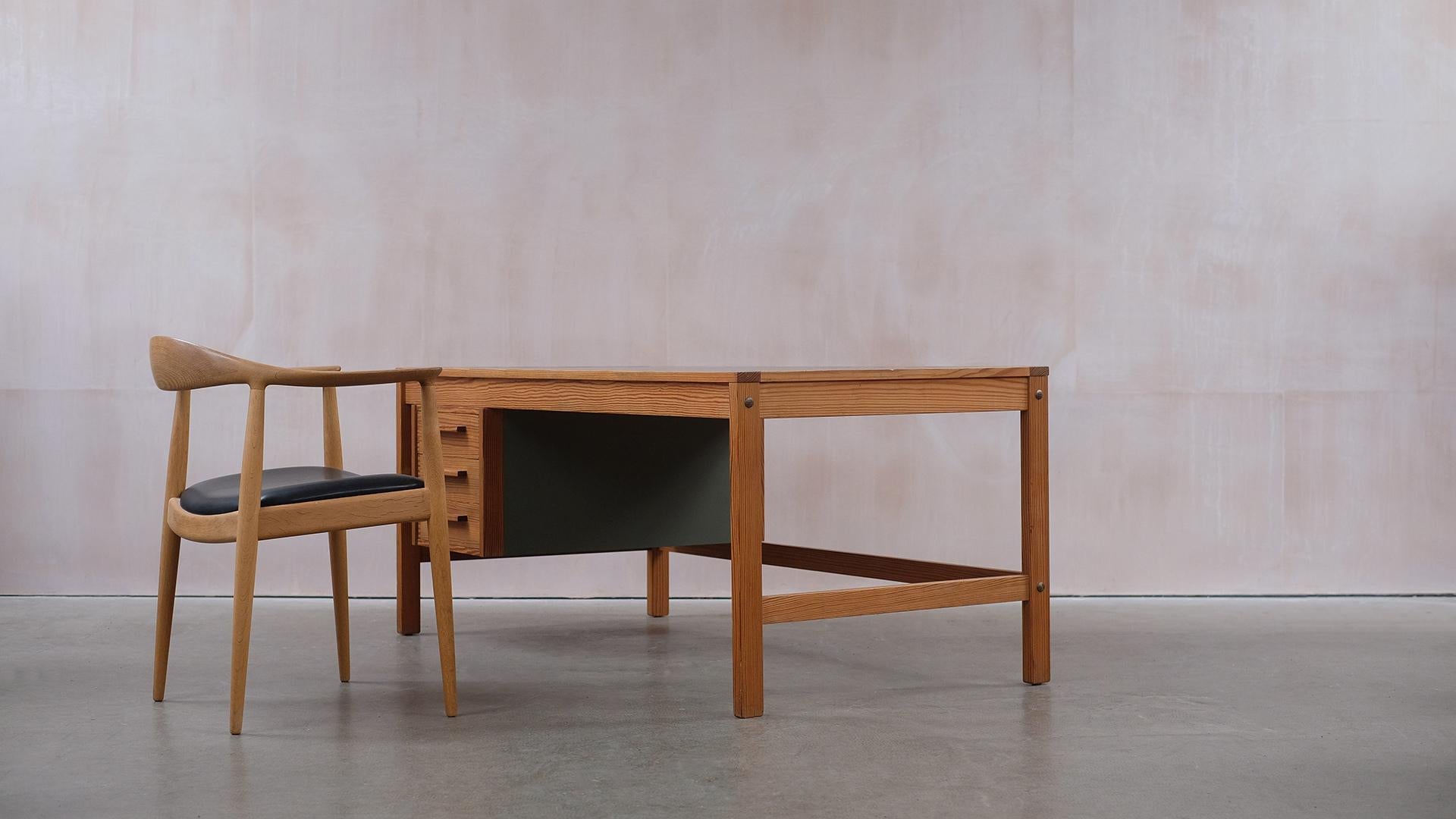 Danish Desk in Pine by Bernt Petersen 1