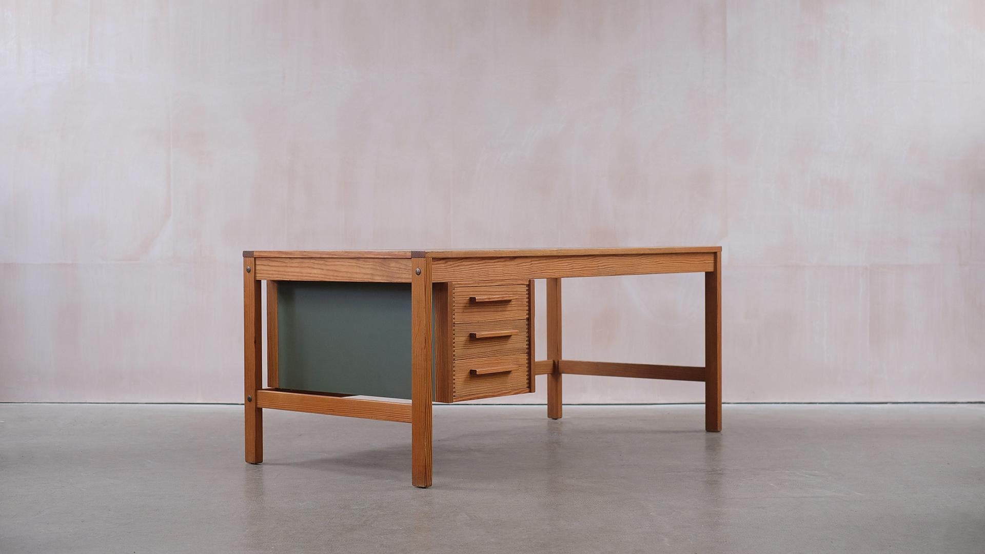 Danish Desk in Pine by Bernt Petersen 4