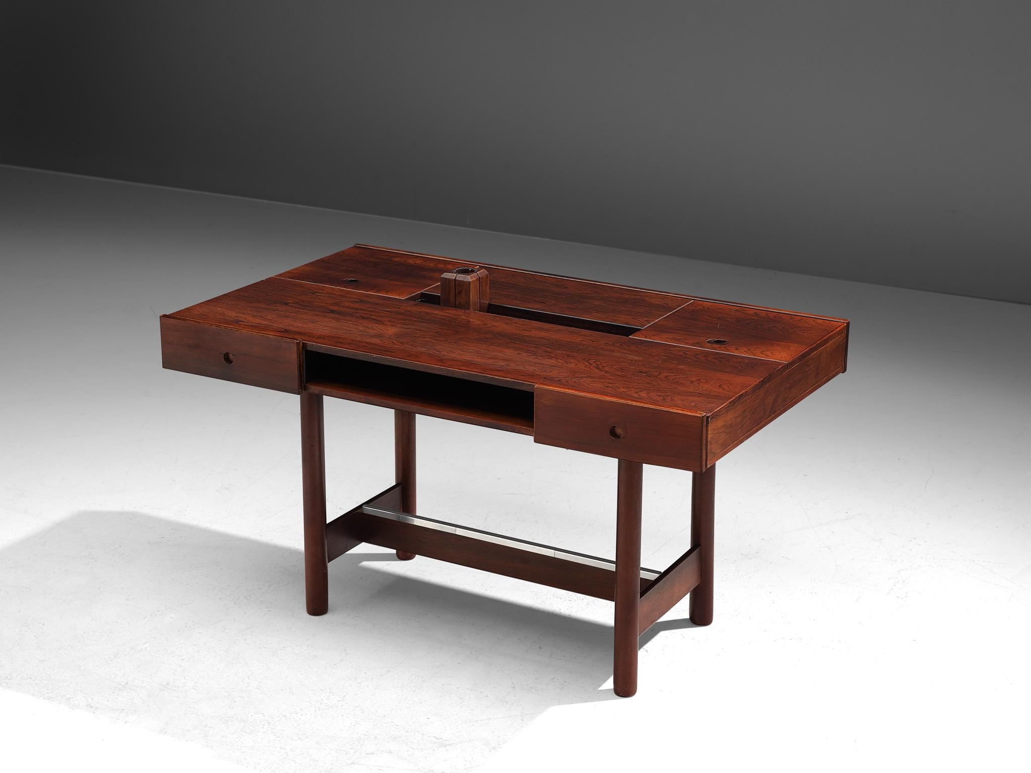 Scandinavian Modern Danish Desk in Rosewood