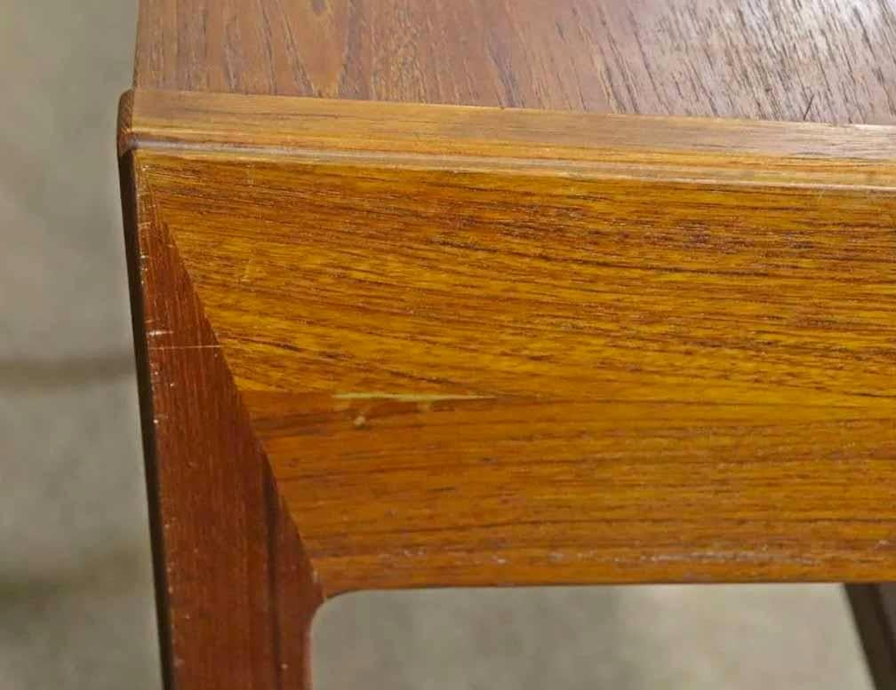 Teak Danish Desk w/ Vanity For Sale