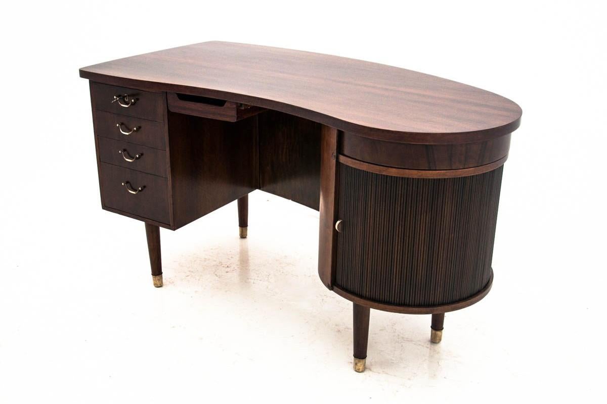 Danish Desk with Bar, 1960s In Good Condition In Chorzów, PL
