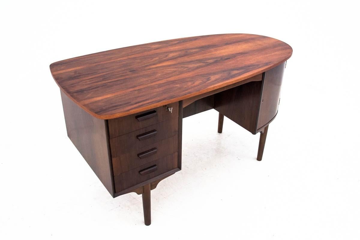 Danish Desk with Cabinet, 1960s In Good Condition In Chorzów, PL