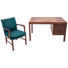 Danish Desk with Chair, 1960s