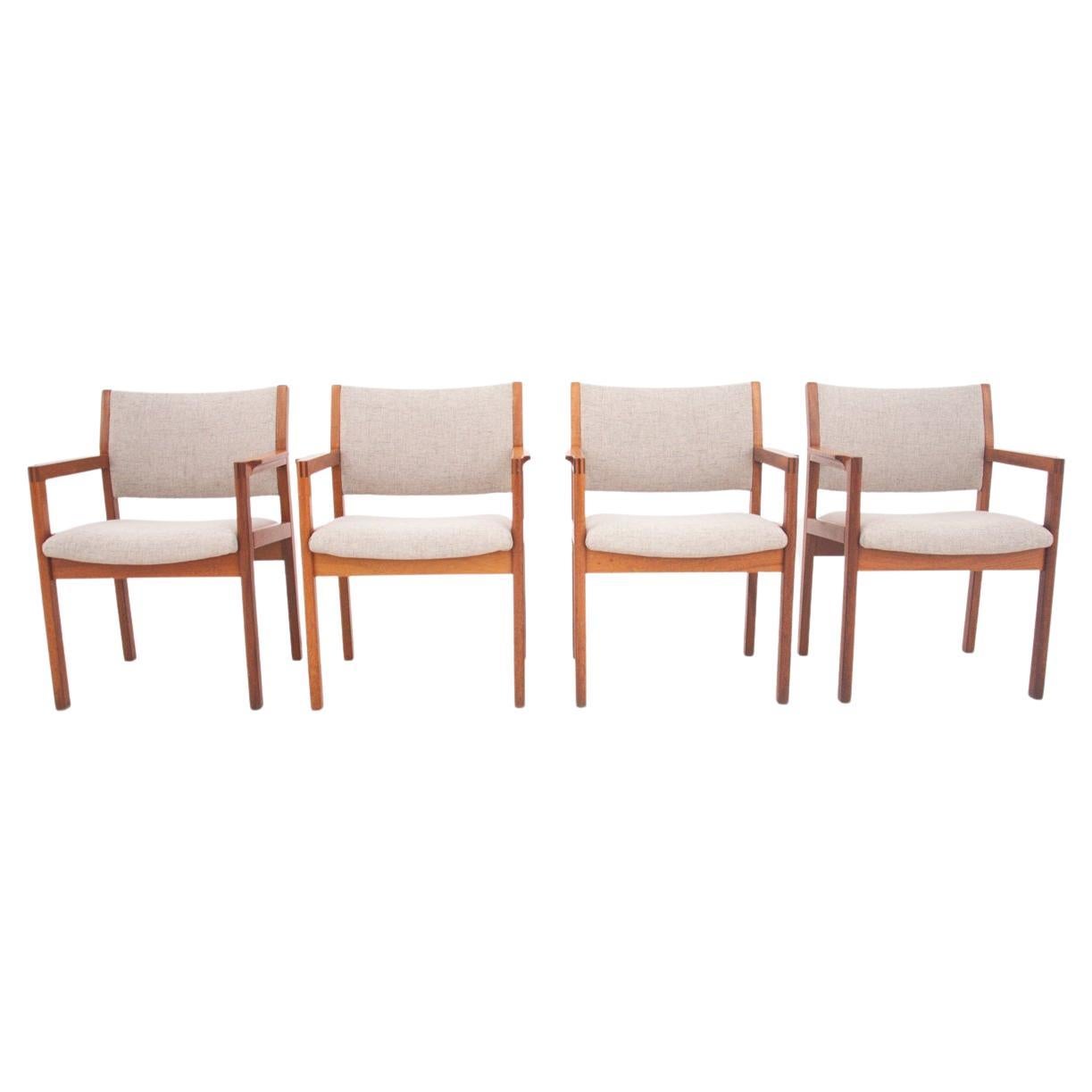 Danish Dining Chairs, 1960s, Set of 4