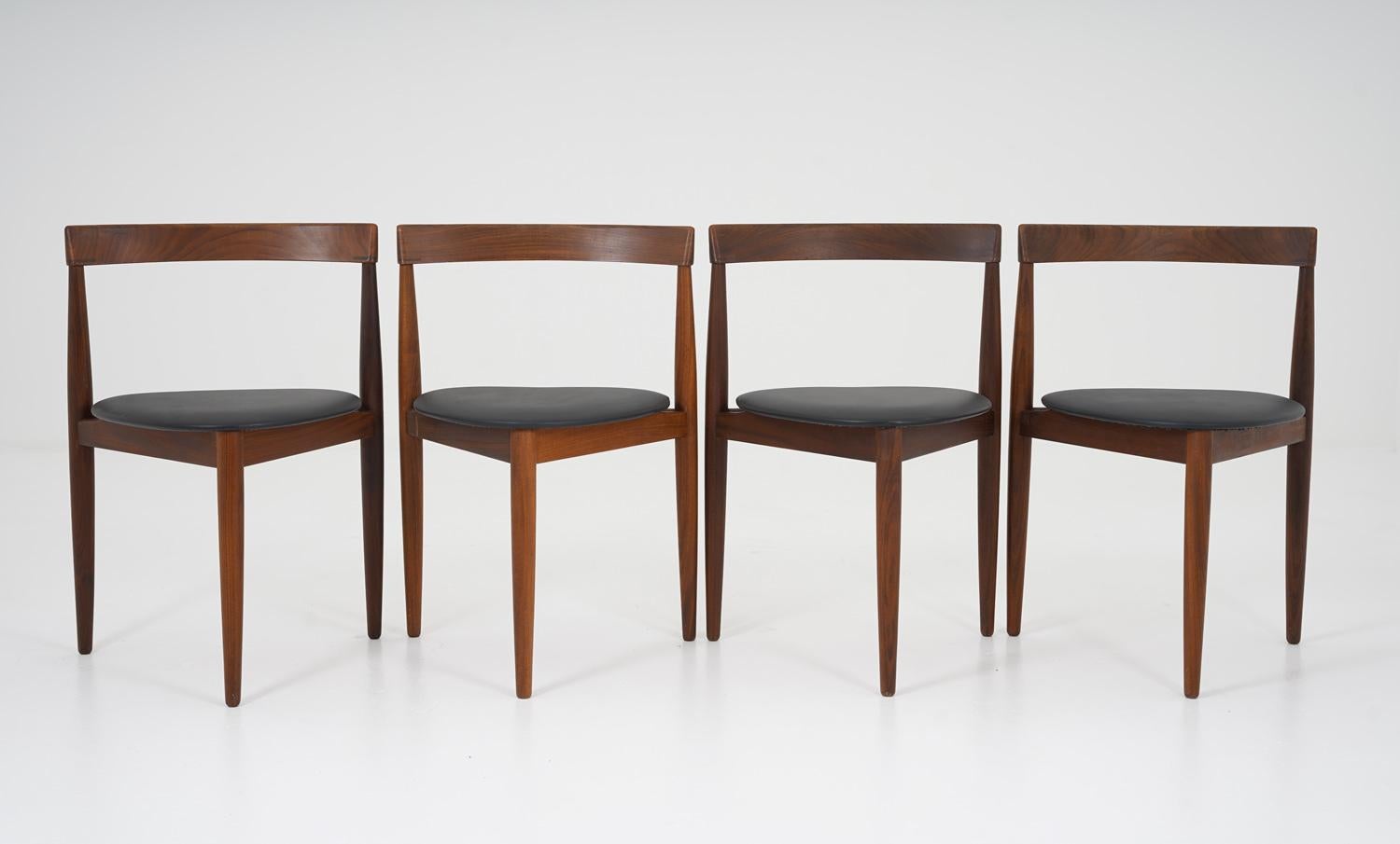 Mid-Century Modern Danish Dining Chairs and Table 