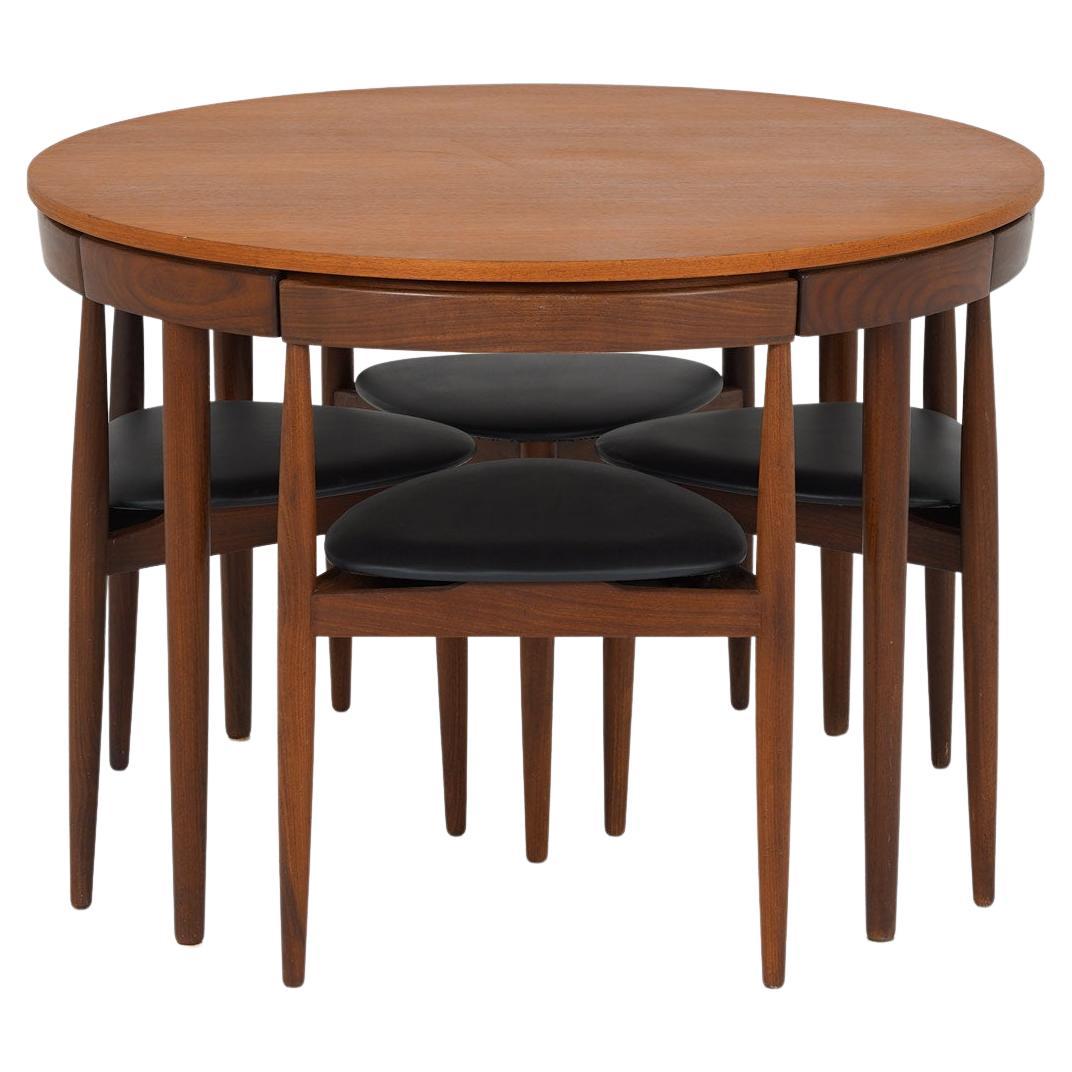 Danish Dining Chairs and Table "Roundette" by Hans Olsen for Frem Røjle