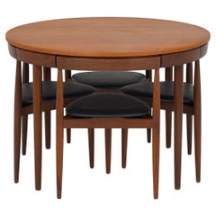 Danish Dining Chairs and Table "Roundette" by Hans Olsen for Frem Røjle