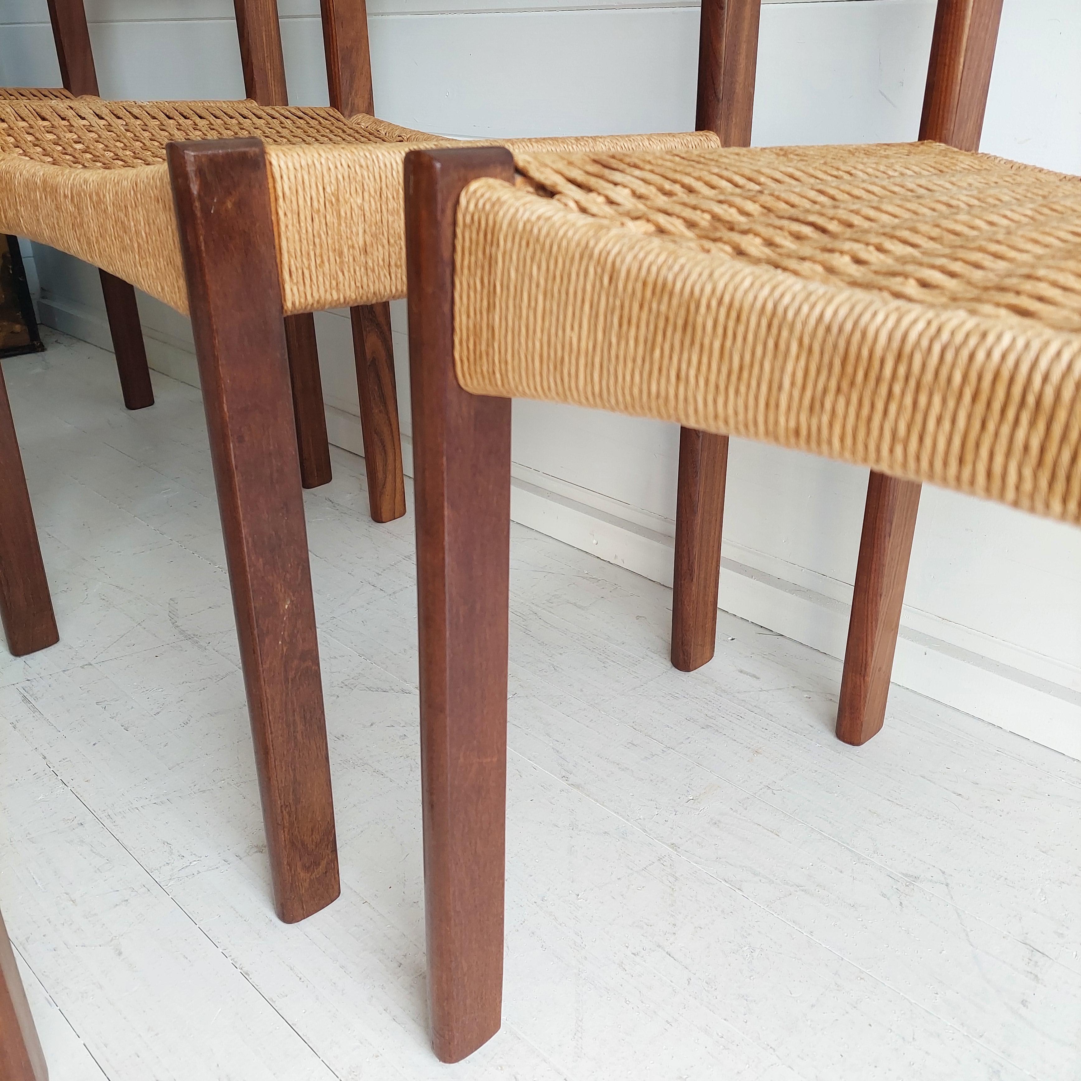 Danish Dining Chairs By Arne Hovmand Olsen For Mogens Kold, 1960s, Set Of 5 8