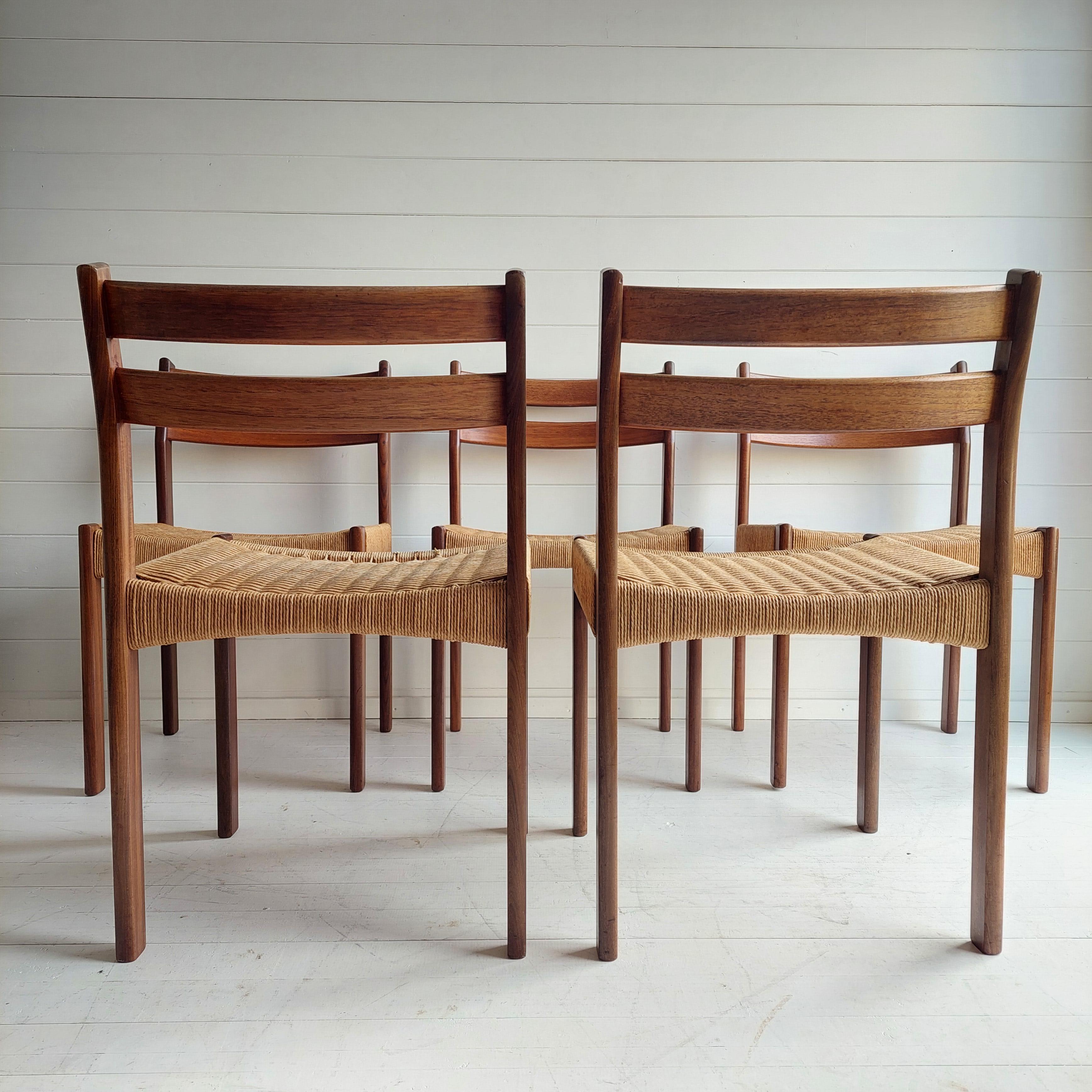 20th Century Danish Dining Chairs By Arne Hovmand Olsen For Mogens Kold, 1960s, Set Of 5
