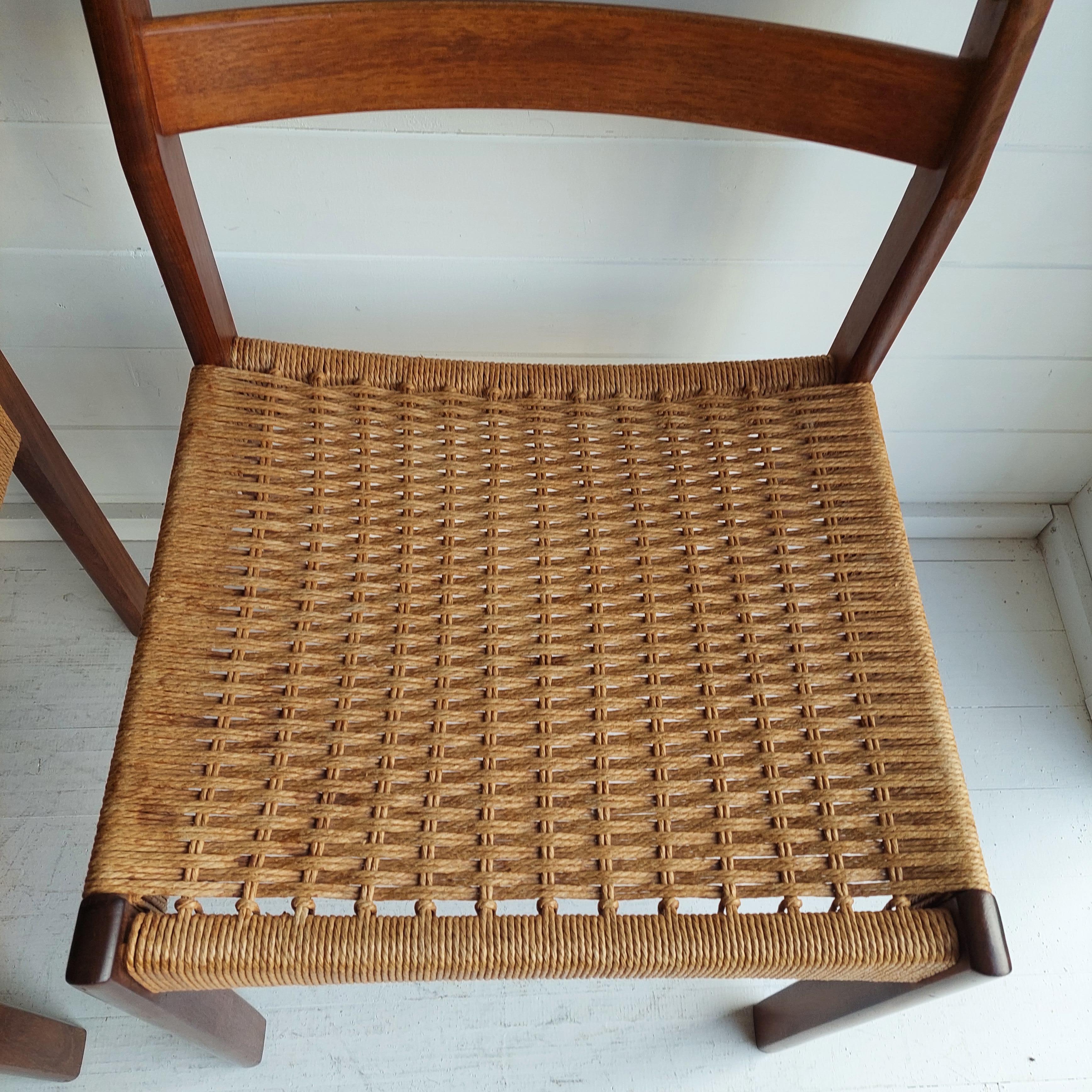 Danish Dining Chairs By Arne Hovmand Olsen For Mogens Kold, 1960s, Set Of 5 3