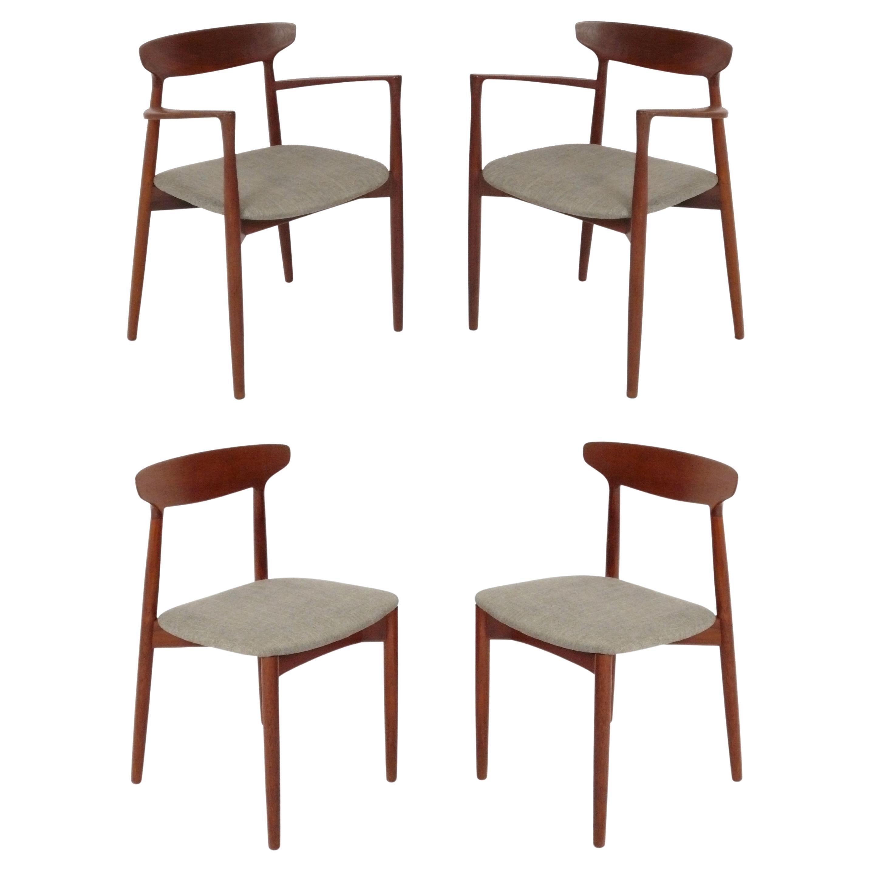 Danish Dining Chairs by Harry Ostergaard for Randers Mobelfabrik - Set of Four
