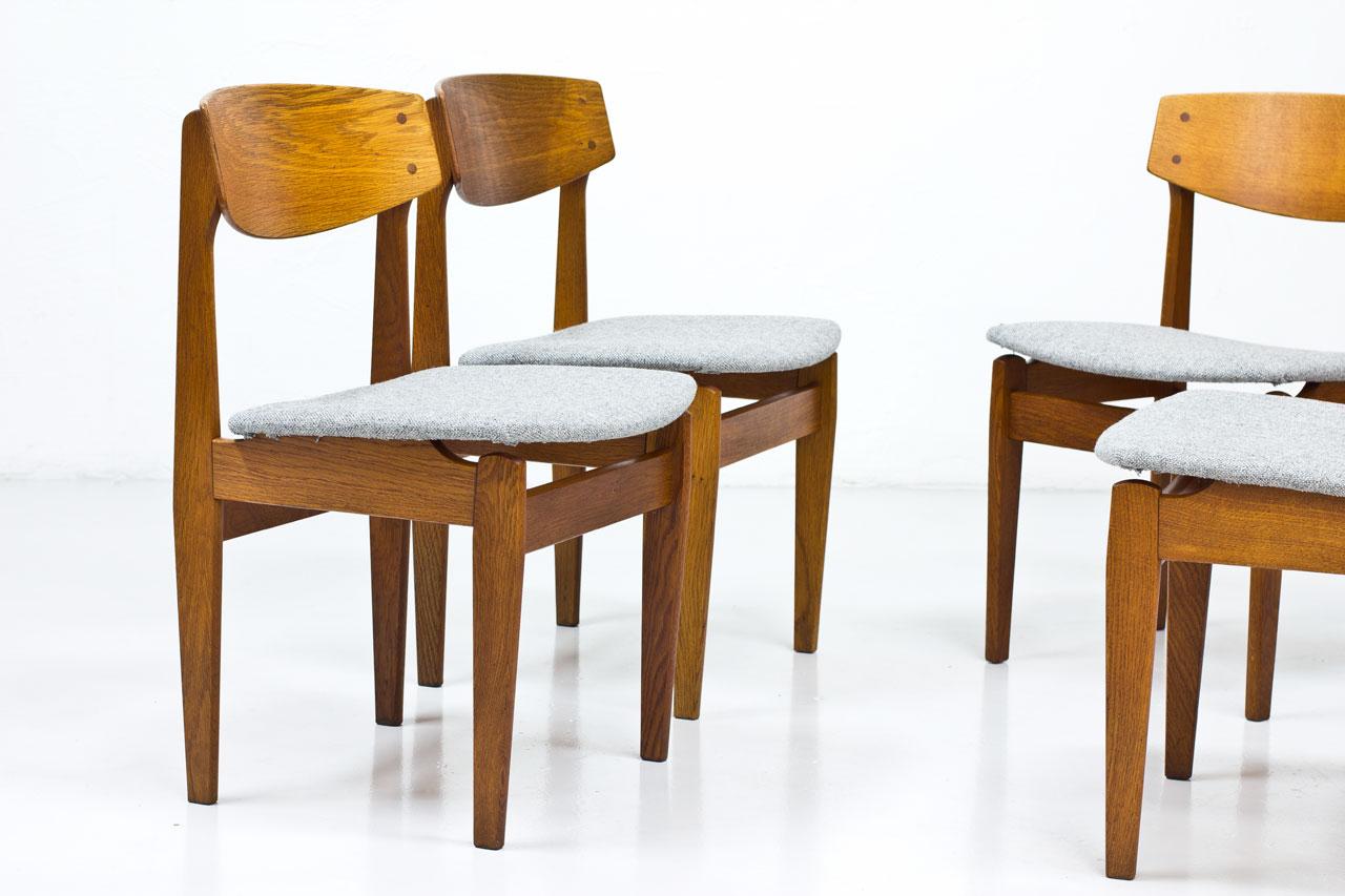 Danish Dining Chairs by Jørgen Baekmark for FDB, 1950s In Good Condition In Stockholm, SE