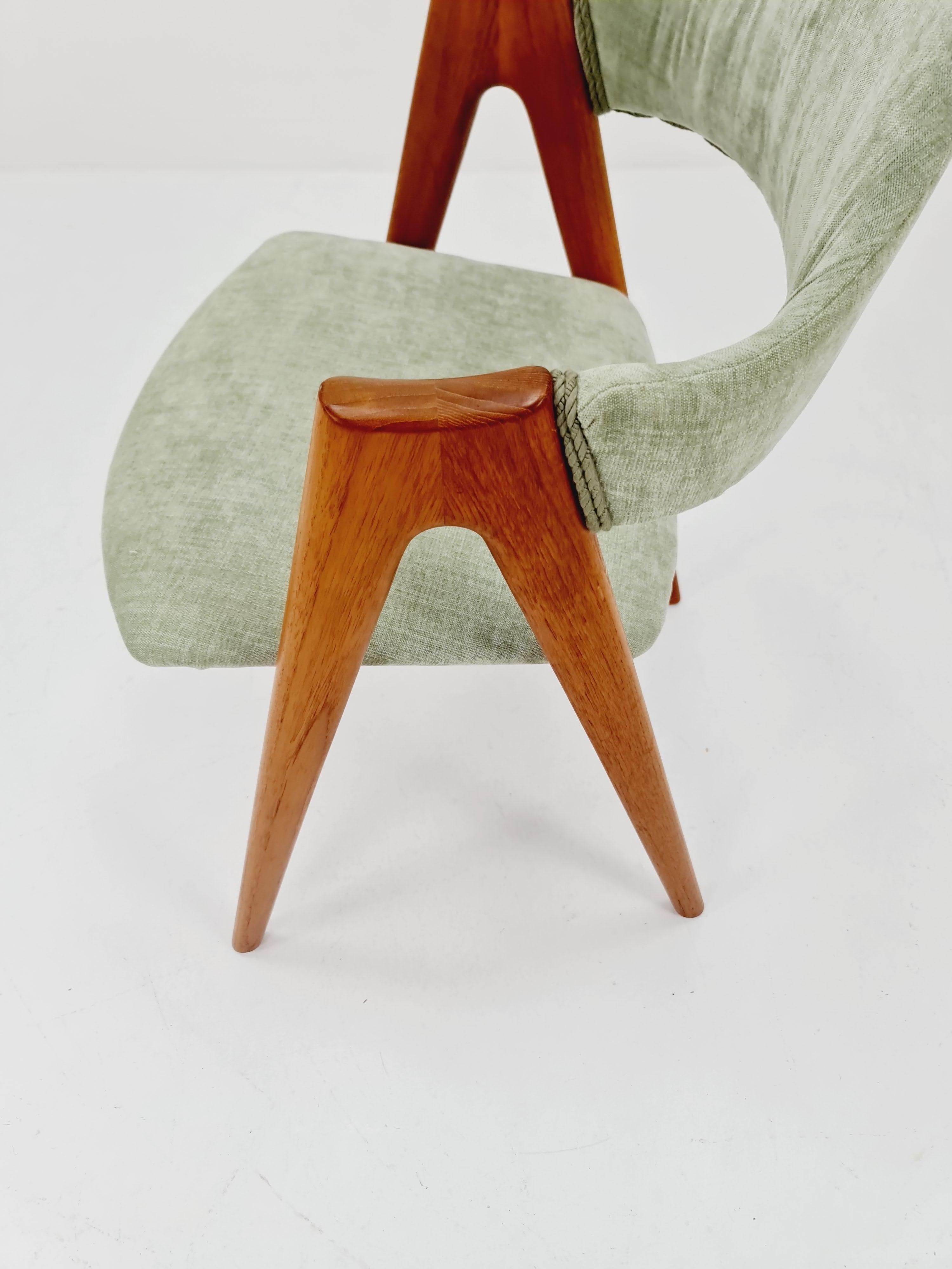 Teak Sedie da pranzo danesi di Kai Kristiansen per Schou Andersen Model 170, anni '60 in vendita
