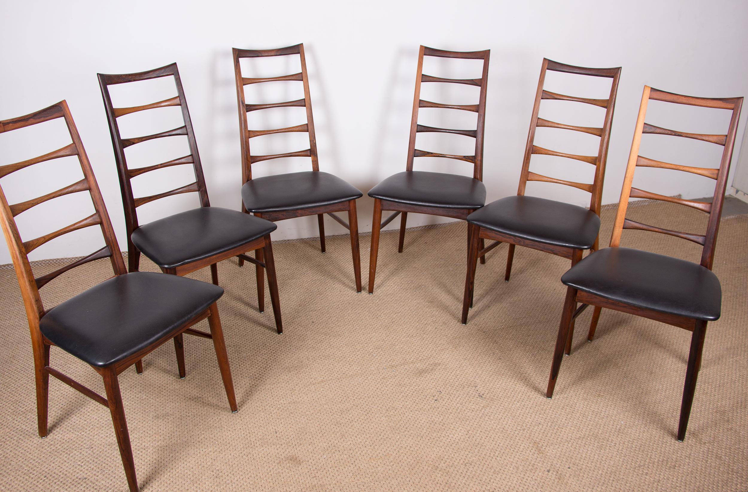 Danish Dining Chairs by Niels Kofoed for Koefoeds Hornslet, 1960s, Set of 6 For Sale 7