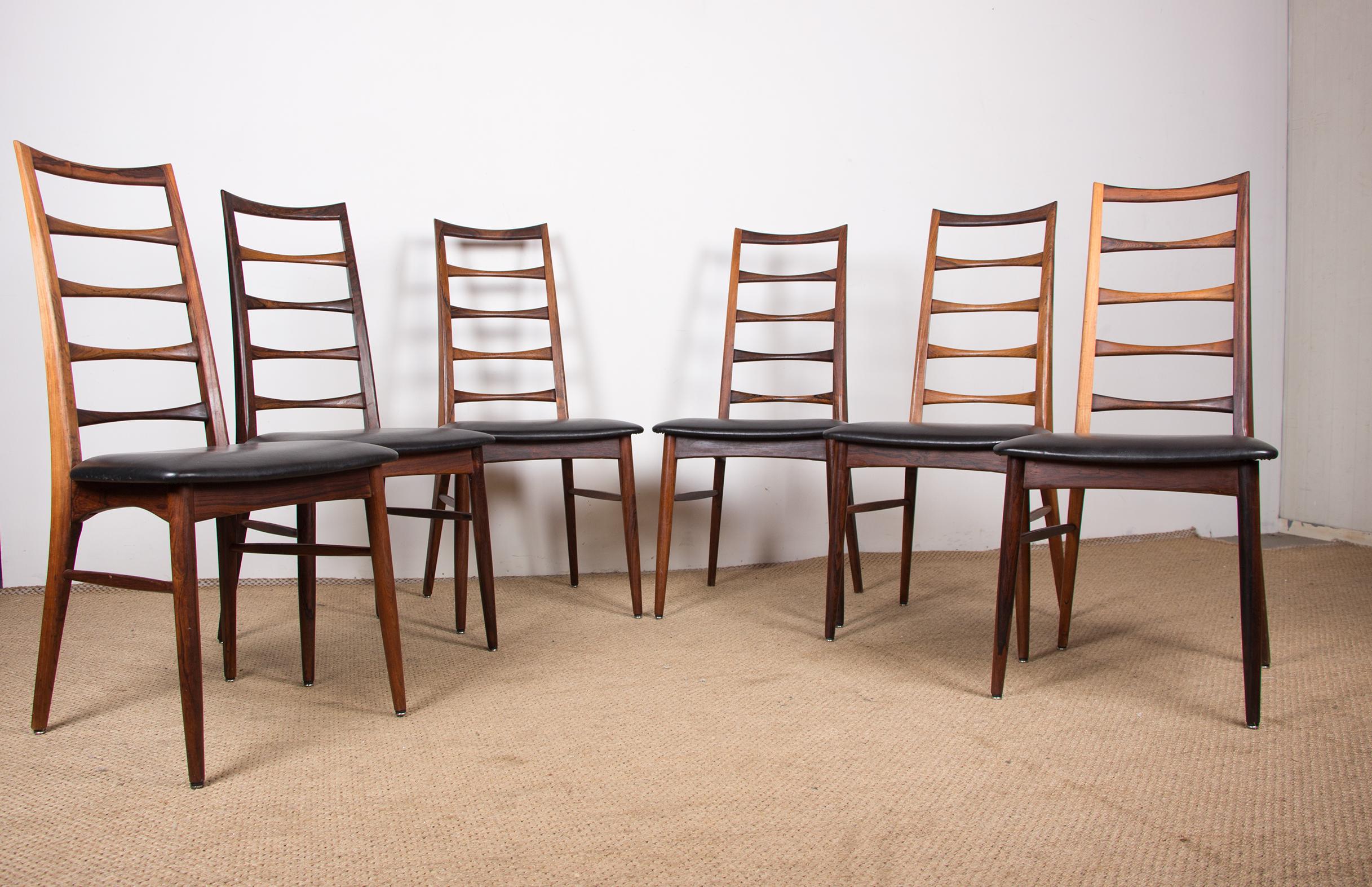 Danish Dining Chairs by Niels Kofoed for Koefoeds Hornslet, 1960s, Set of 6 For Sale 10