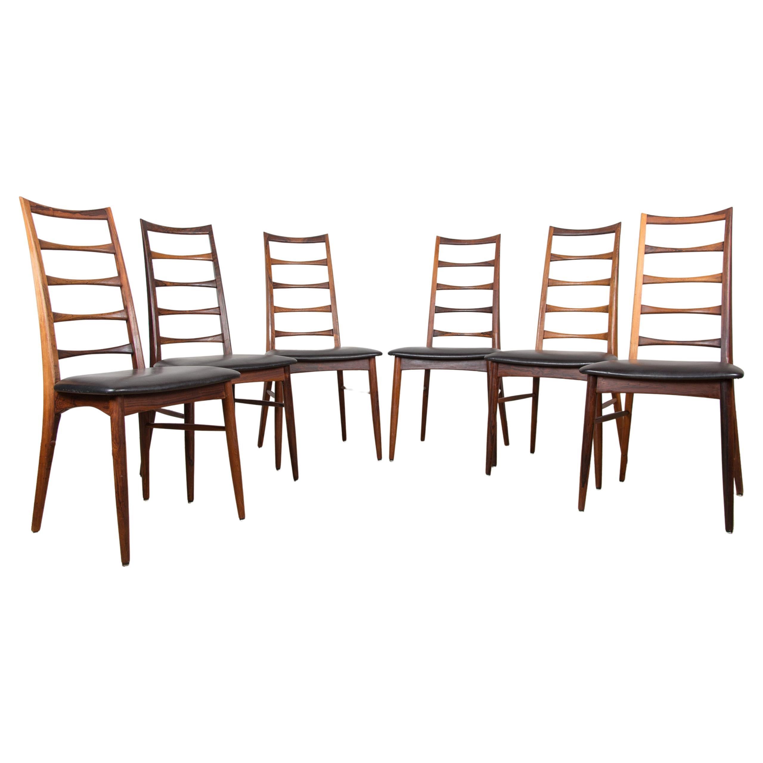 Danish Dining Chairs by Niels Kofoed for Koefoeds Hornslet, 1960s, Set of 6