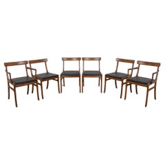 Sedie da pranzo danesi di Ole Wanscher per Poul Jeppesen Furniture Factory, 1960