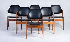 Danish Dining Chairs in Teak by Ejvind A. Johansson for Gern Møbelfabrik, 1960s