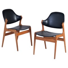 Danish Dining Chairs in Teak by Ejvind A. Johansson for Gern Møbelfabrik, 1960s