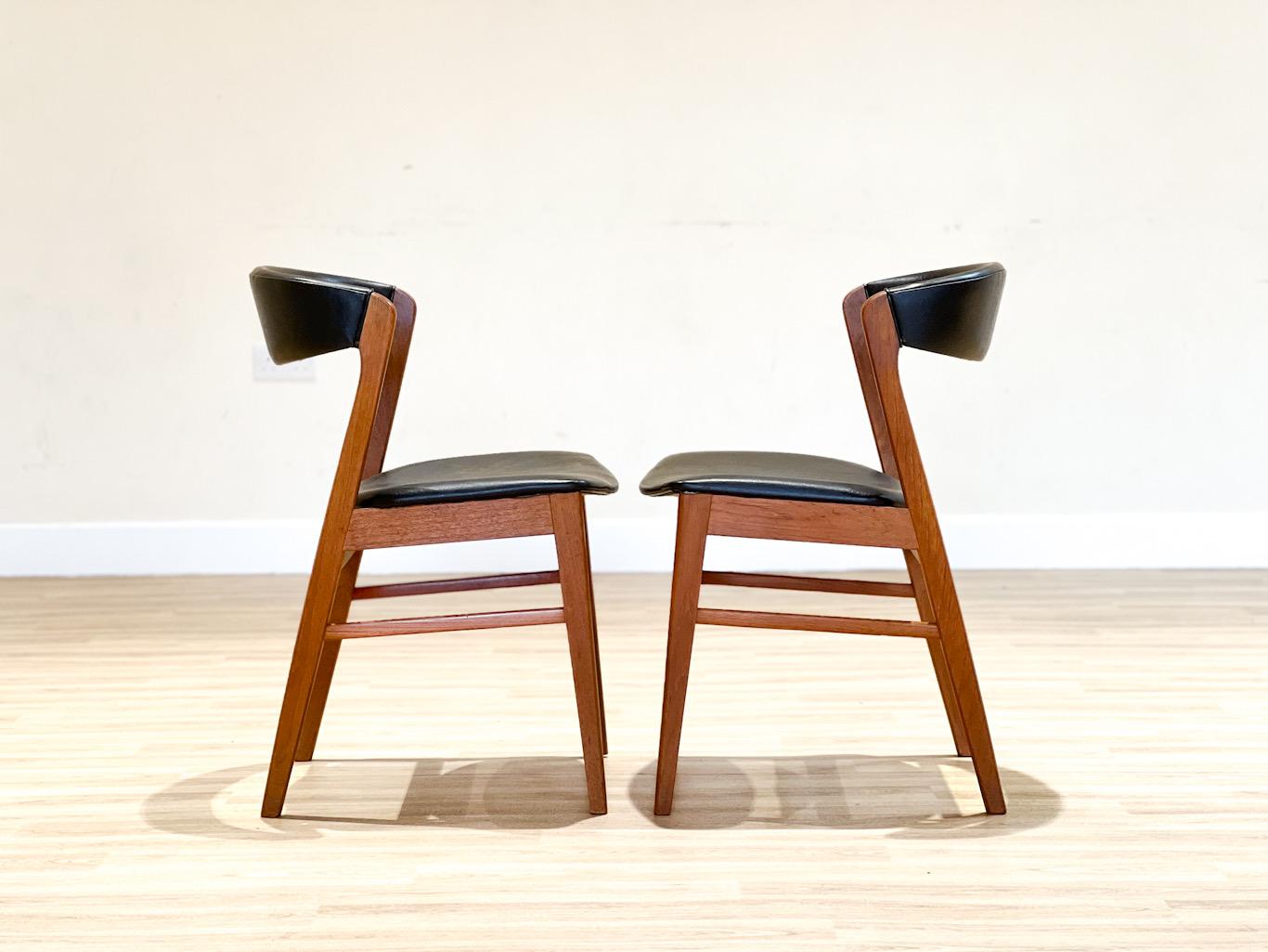 20th Century Danish Dining Chairs In Teak By Sax