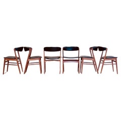 Danish Dining Chairs In Teak By Sax