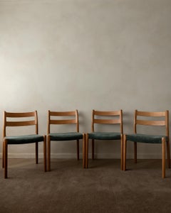 Danish Dining Chairs Model 84 by Niels O. Møller for J.L. Møllers 1960s Set of 4