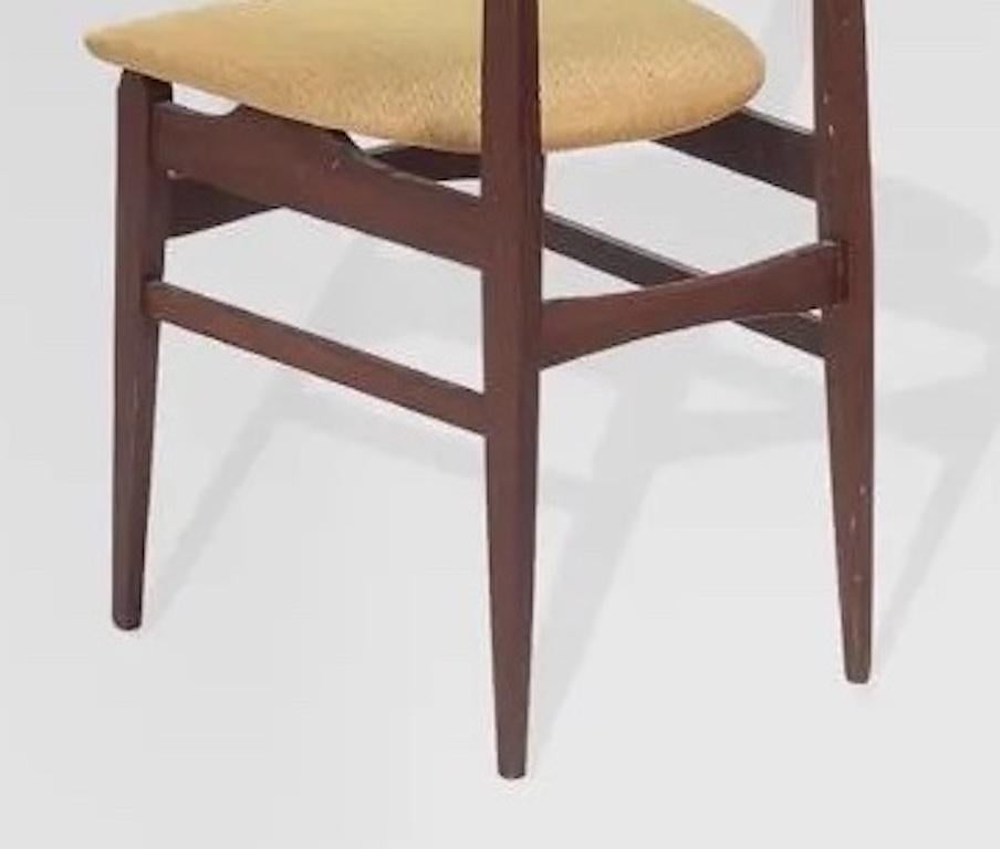 Danish Teak Dining Chairs, set of 6 In Good Condition For Sale In New York, NY