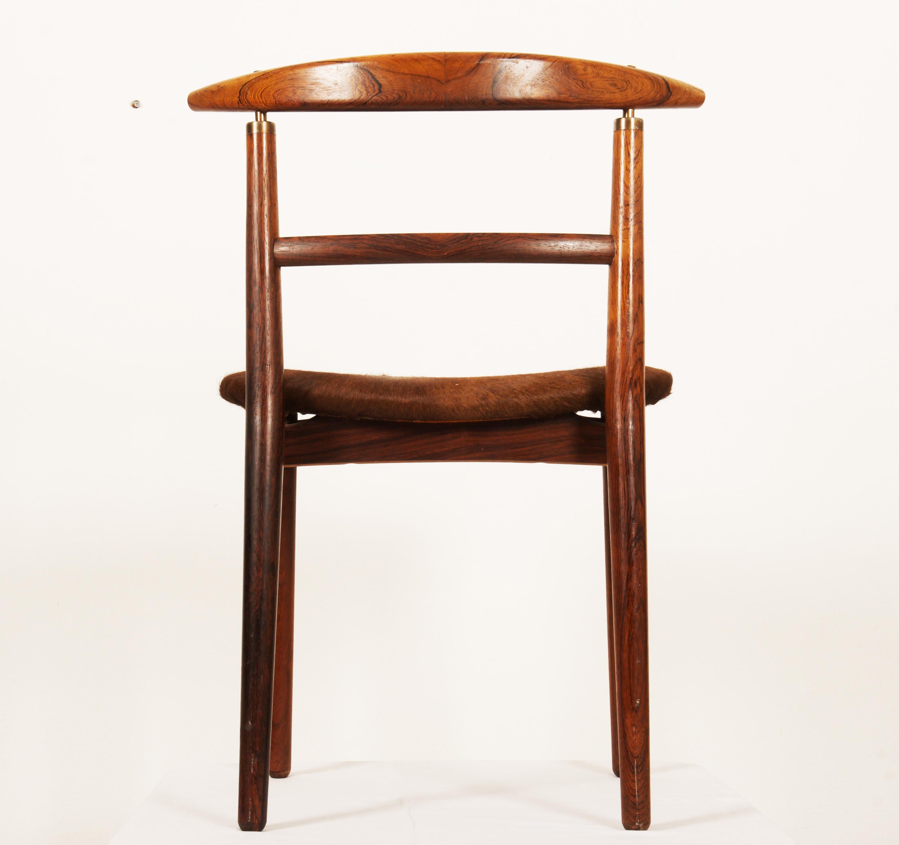 Danish Dining Room Chair by Helge Sibast and Borge Rammeskov For Sale 7