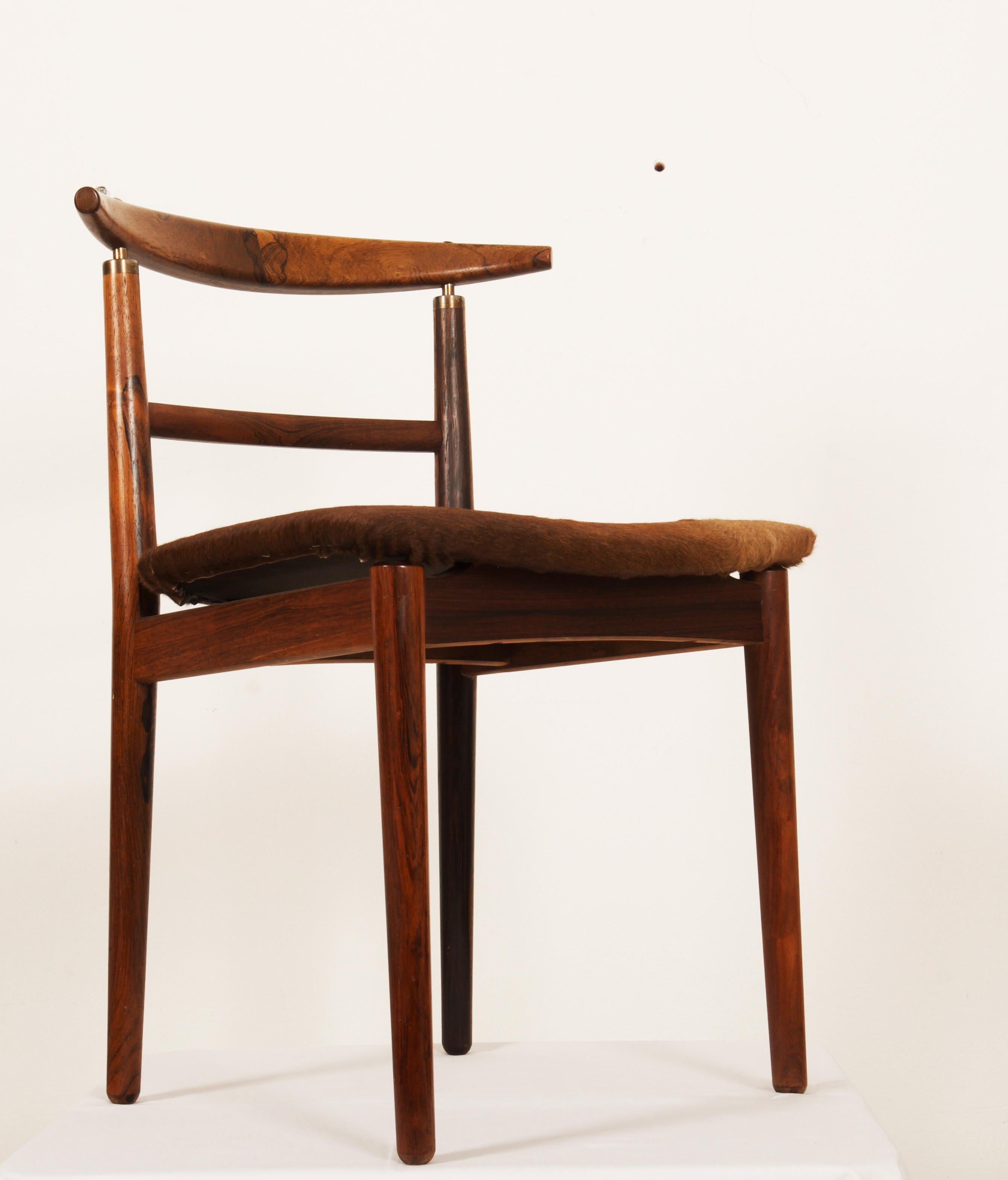 Mid-20th Century Danish Dining Room Chair by Helge Sibast and Borge Rammeskov For Sale