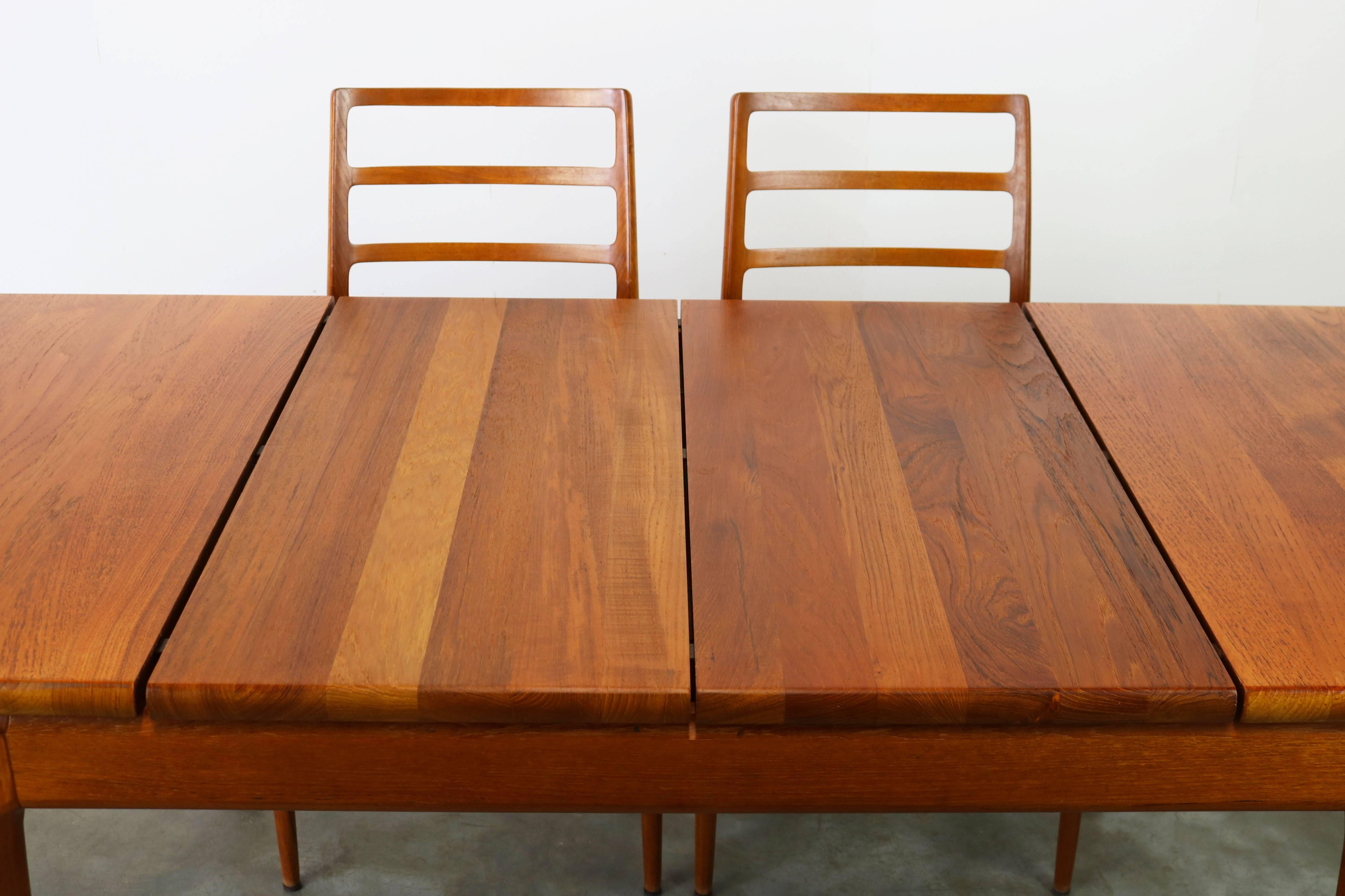 Danish Dining Room Set by Niels Otto Moller Model 82 Chairs and Glostrup Table 7
