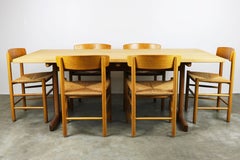 Danish Dining Room Set J39 Chairs & 6286 Table by Borge Mogensen for Fredericia