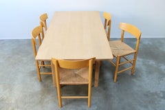 Danish Dining Set by Borge Mogensen for Fredericia 6284 Table J39 People Chairs