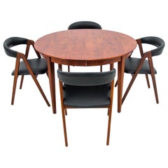 Danish Dining Set with 4 Chairs, Danish Design, 1960s