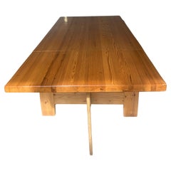 Danish dining table in laqured pine from 1976