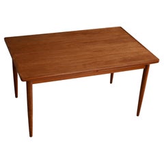 Danish Dining Table in Teak with Pull Out Leaves 1960's 'v'