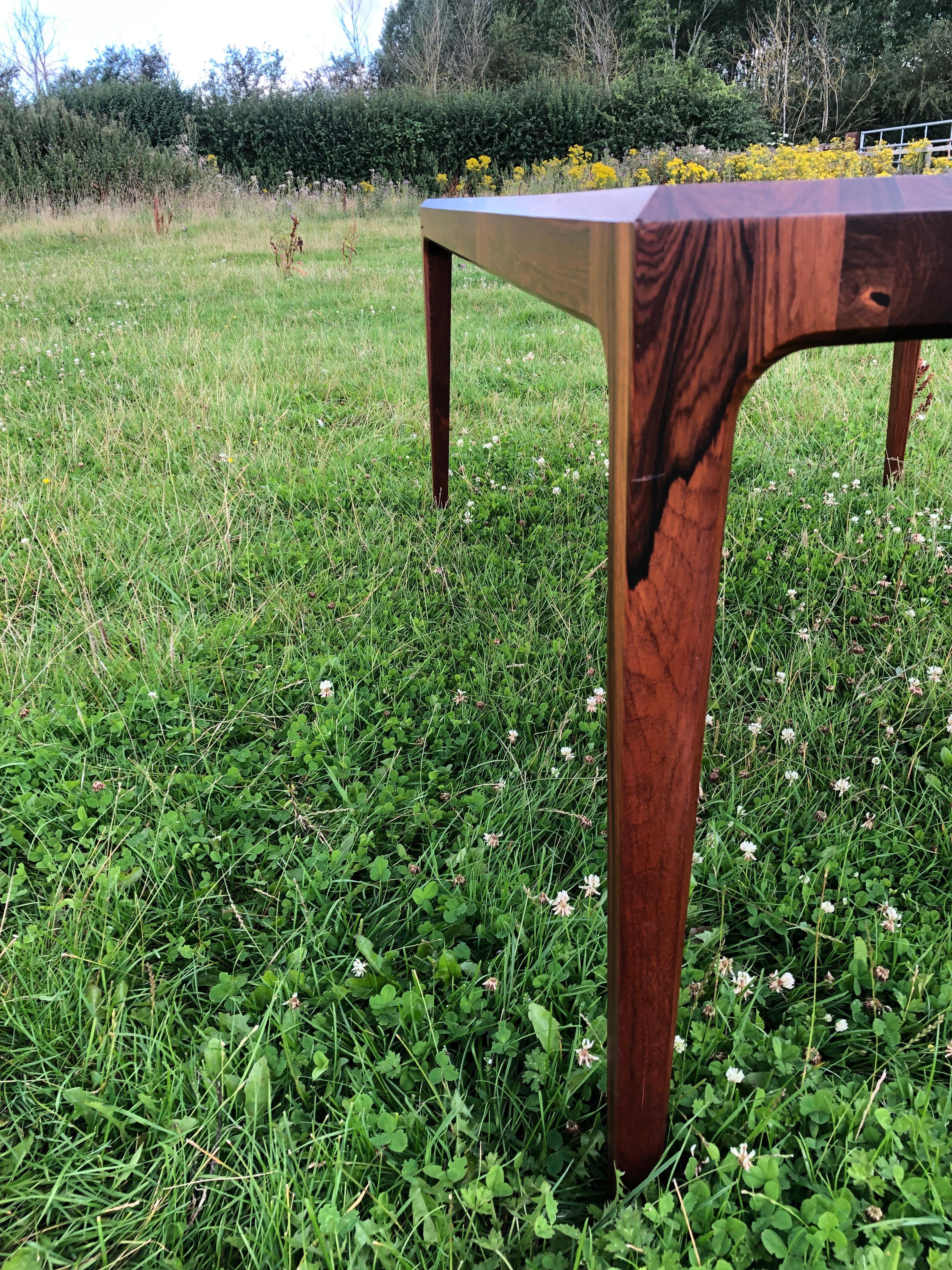 Scandinavian Modern Danish Dining Table of Solid Rosewood  For Sale