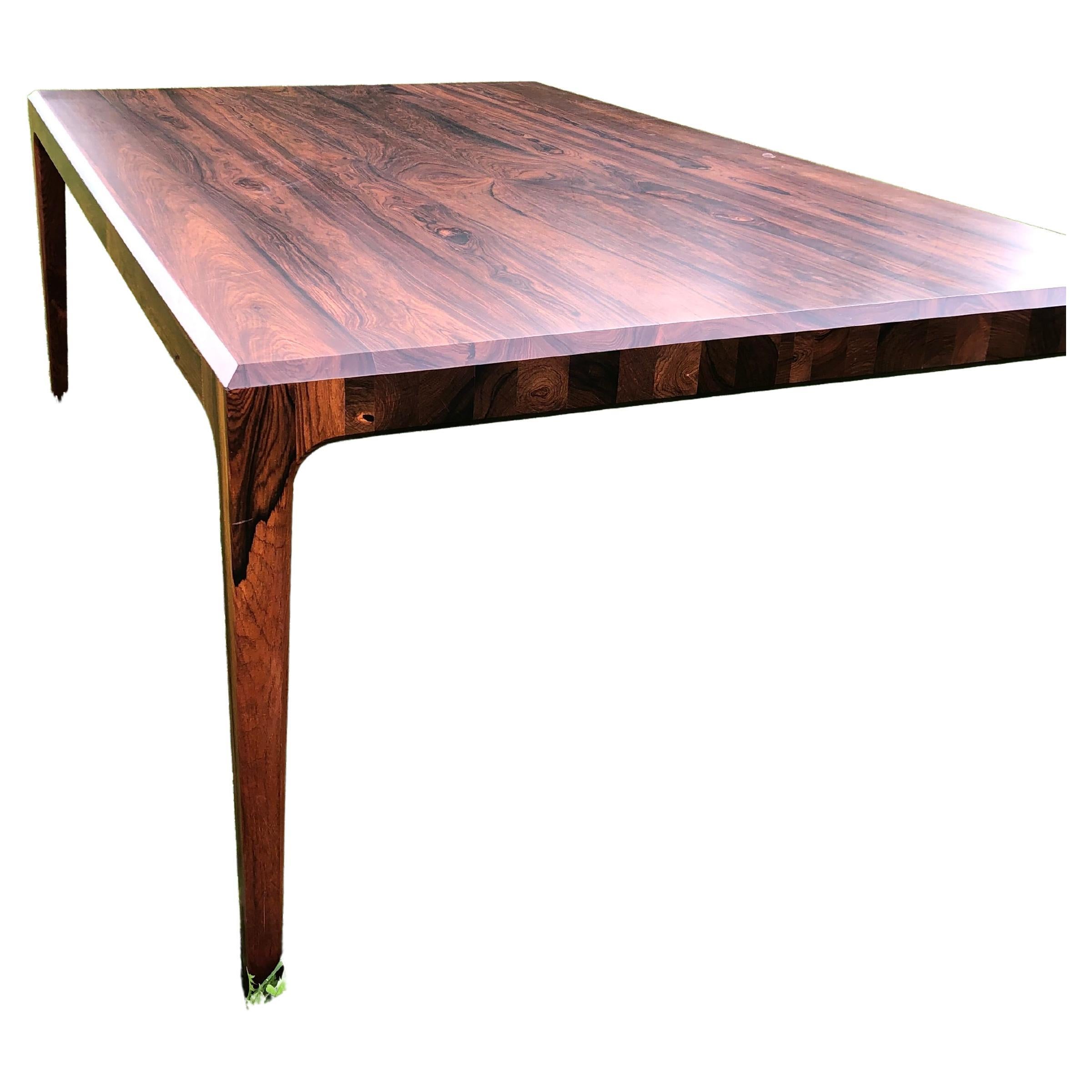 Danish Dining Table of Solid Rosewood  For Sale